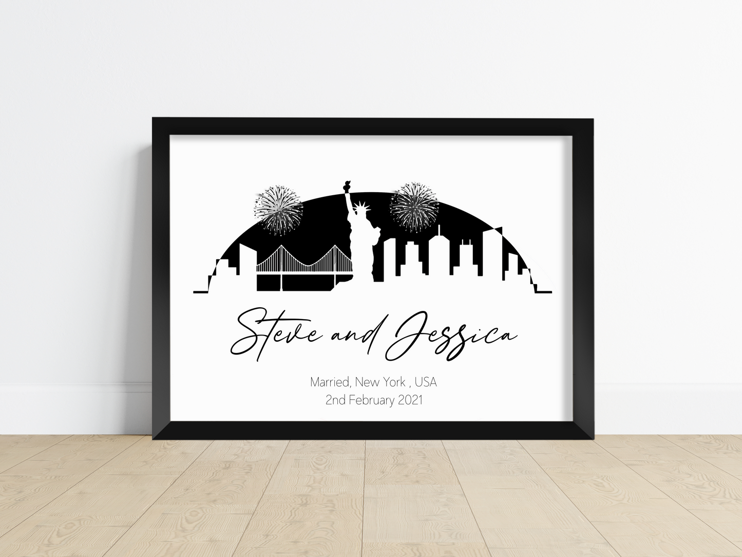 Wedding and Engagement Gift - Skyline Print