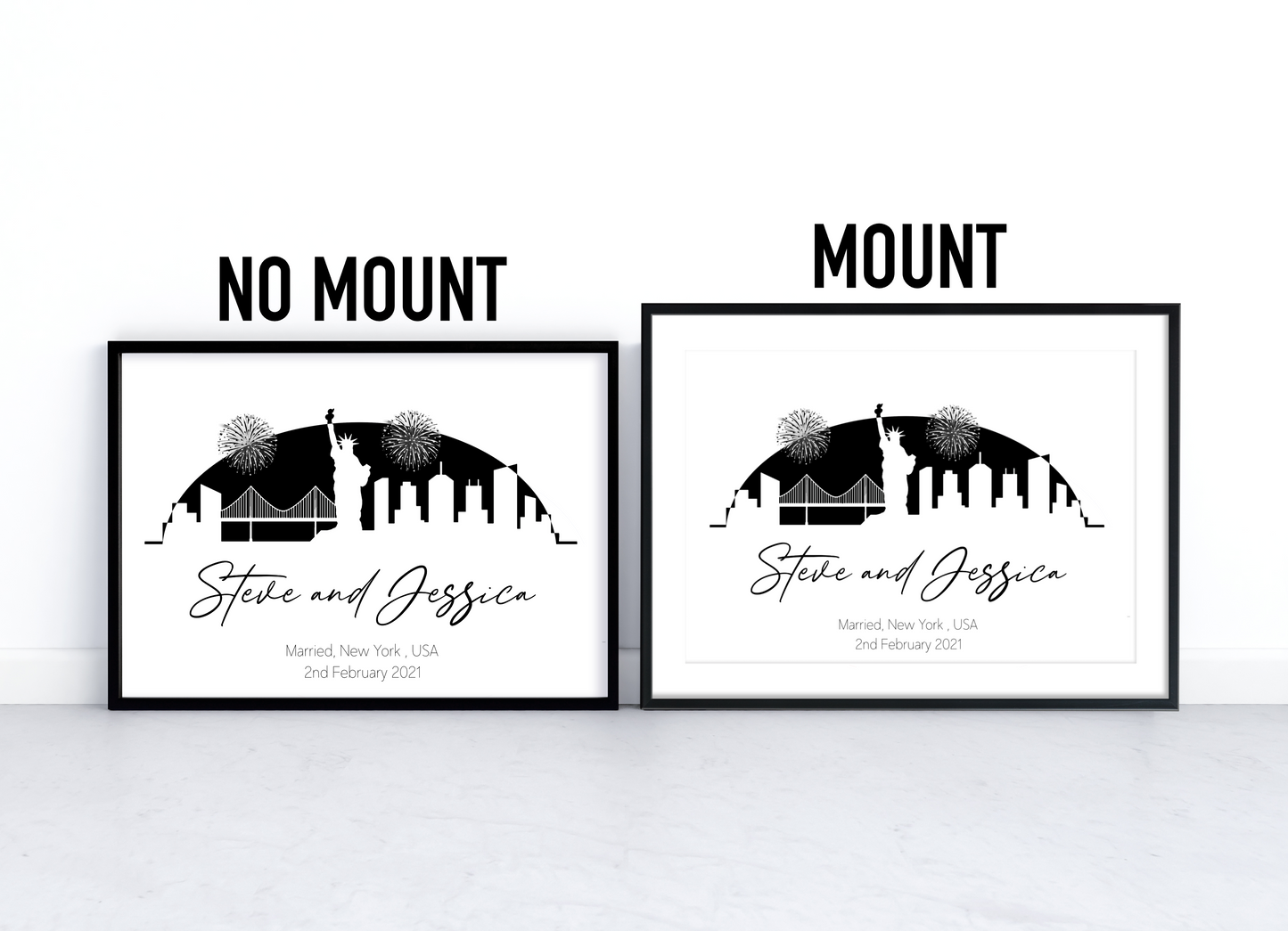 Wedding and Engagement Gift - Skyline Print