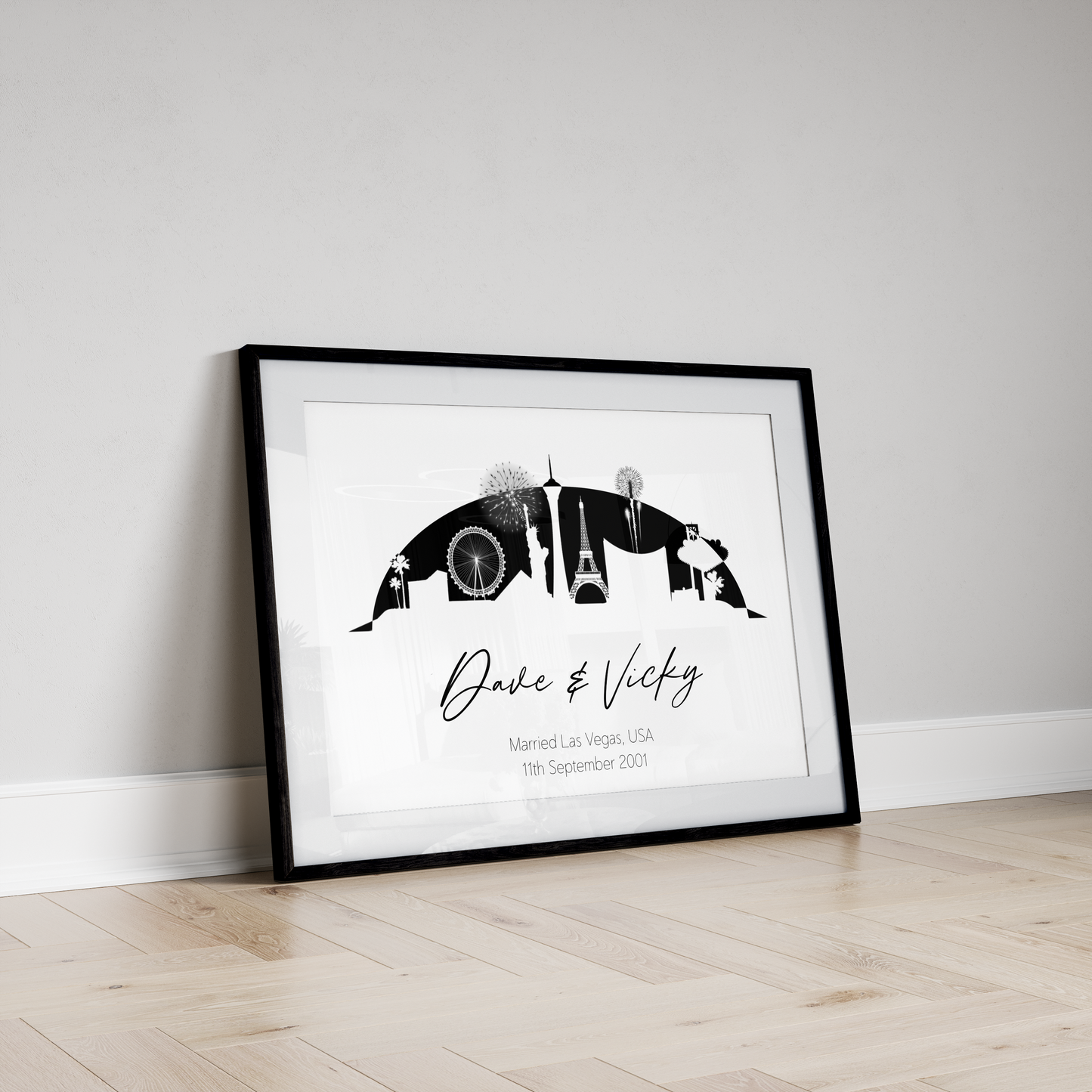 Wedding and Engagement Gift - Skyline Print