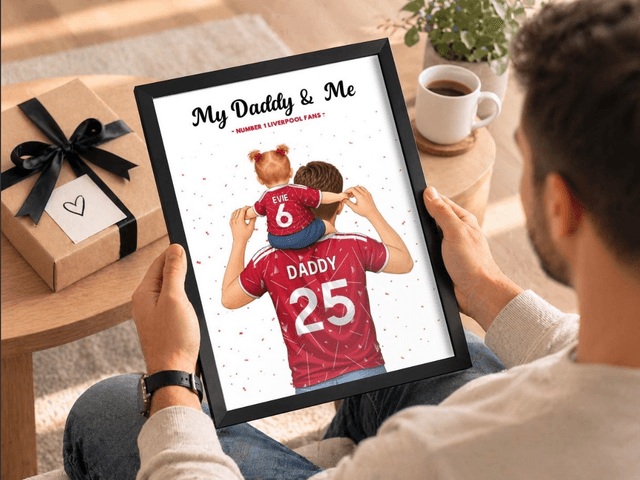 Age 0-6 months Personalised Daddy & Me Print