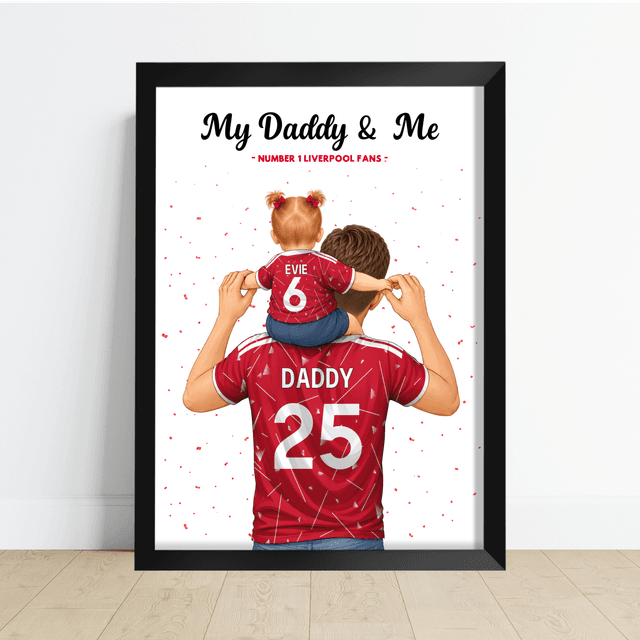 Age 0-6 months Personalised Daddy & Me Print