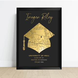 Personalised Foiled Graduation Print
