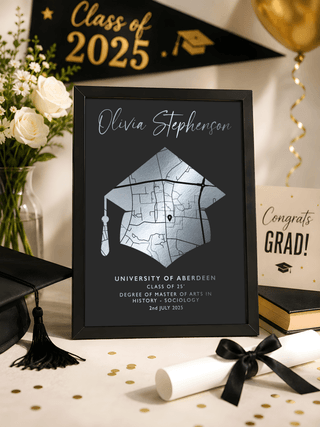 Personalised Foiled Graduation Print