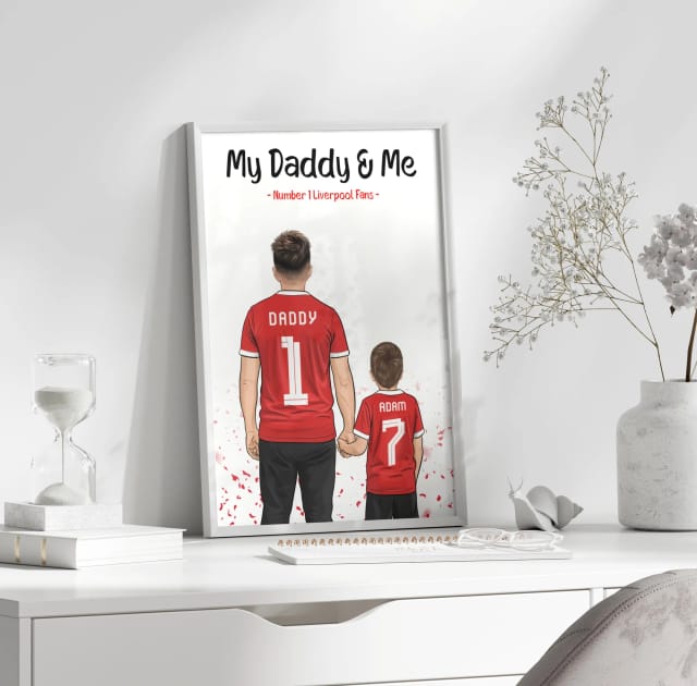 Sport/Football Gift for Dad - Dad and Child