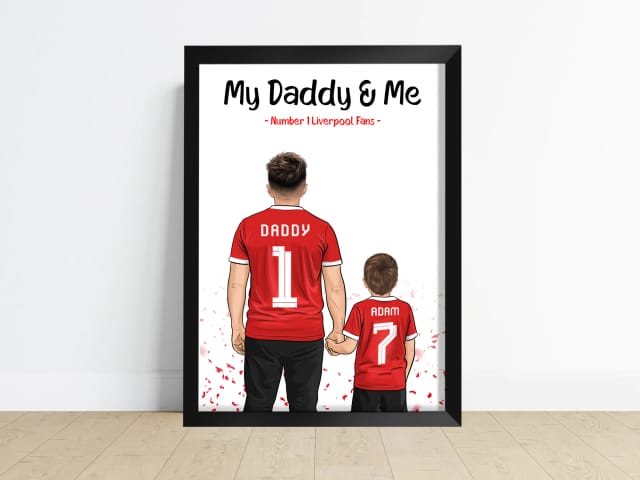 Sport/Football Gift for Dad - Dad and Child
