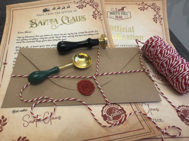 Vintage Personalised Letter from Santa with Scratch Certificate