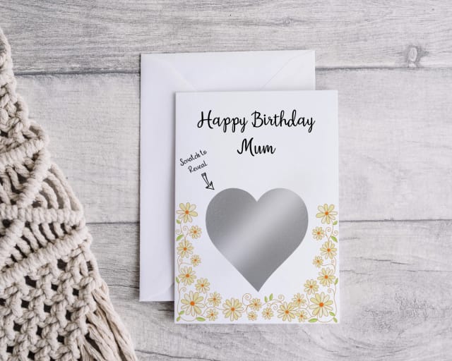 Personalised Birthday Scratch Card - Daisy
