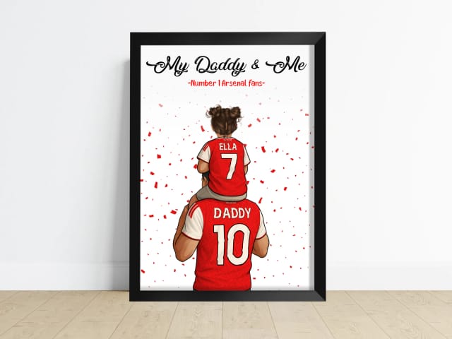 Age 5-8 Personalised My Daddy & Me Print