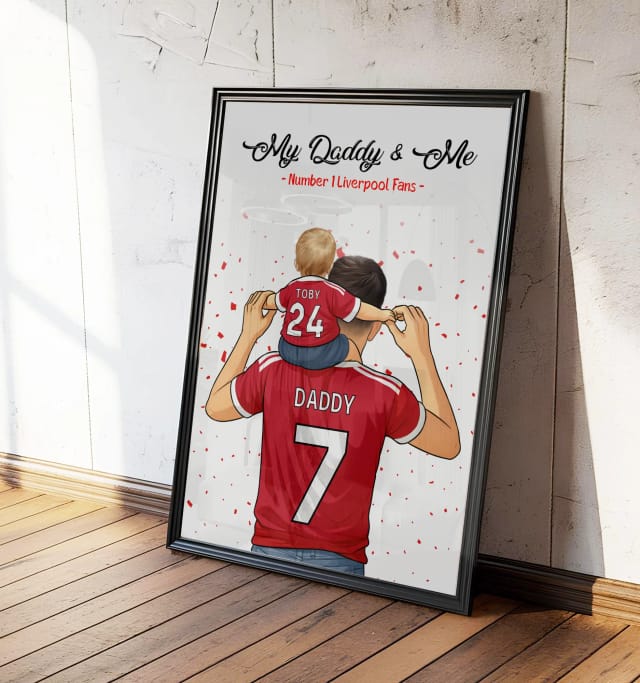 Age 0-6 months Personalised Daddy & Me Print