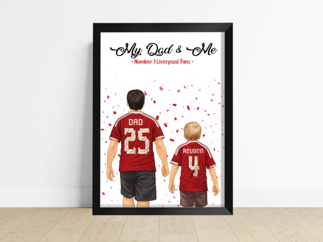 Age 7-9 - Sport/Football Gift for Dad - Dad and Child