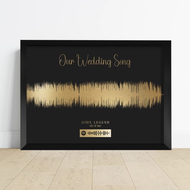 Music Soundwave Foil Print