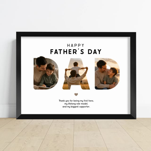 Personalised Father’s Day DAD Photo Print