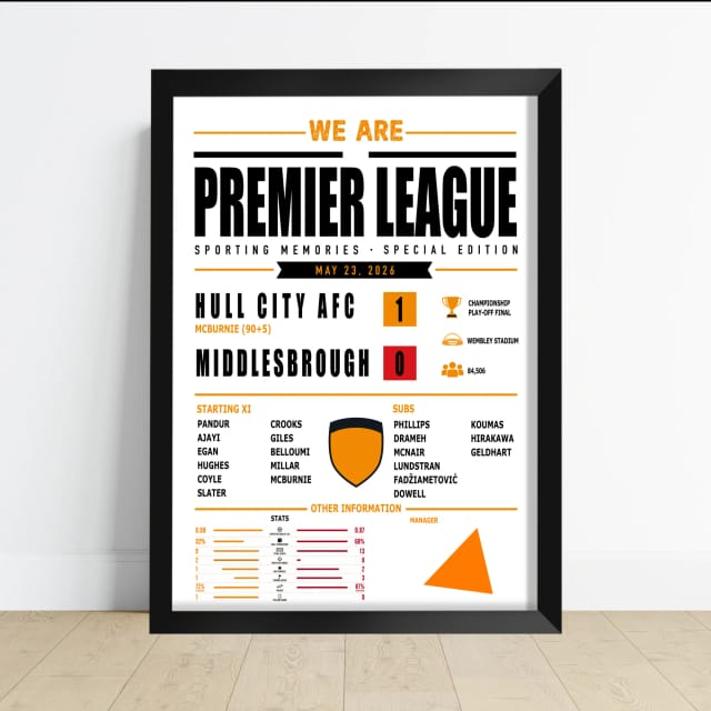 We Are Premier League - Hull City Print