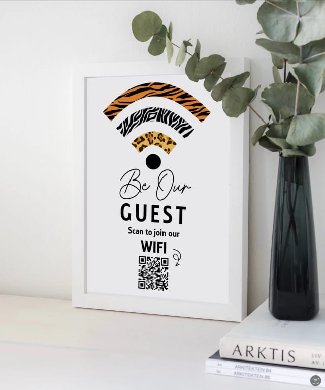 Personalised WiFi Print - Animal Print