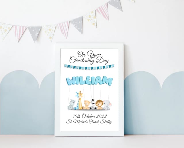 Personalised Christening Gift - Single Name