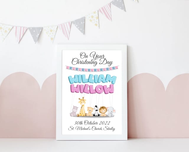 Personalised Christening Gift - Double Name