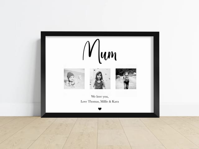 Mother’s Three Photo Print