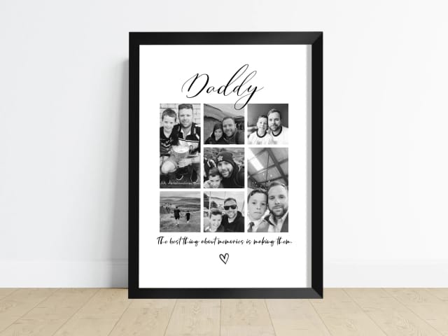 Father’s Photo Collage Print