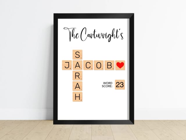 Custom Scrabble Tile Print