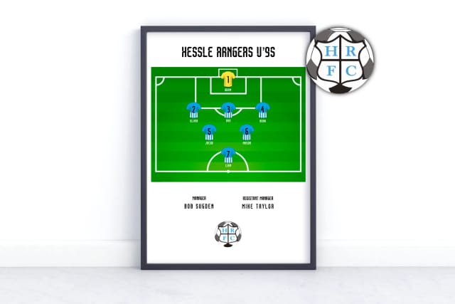 Custom Football Pitch with Players Names