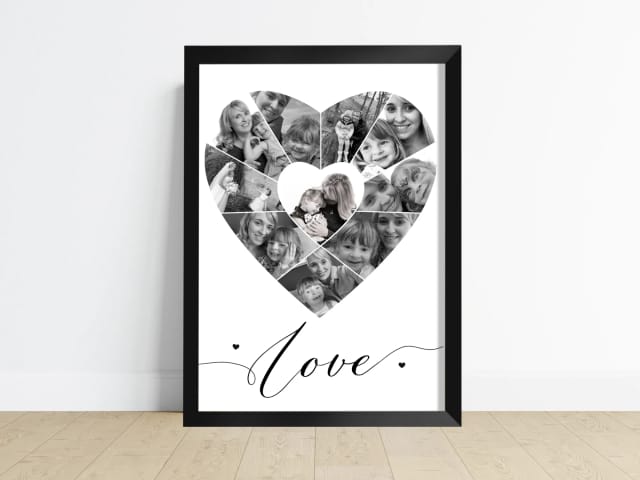 Heart Collage Photo Print