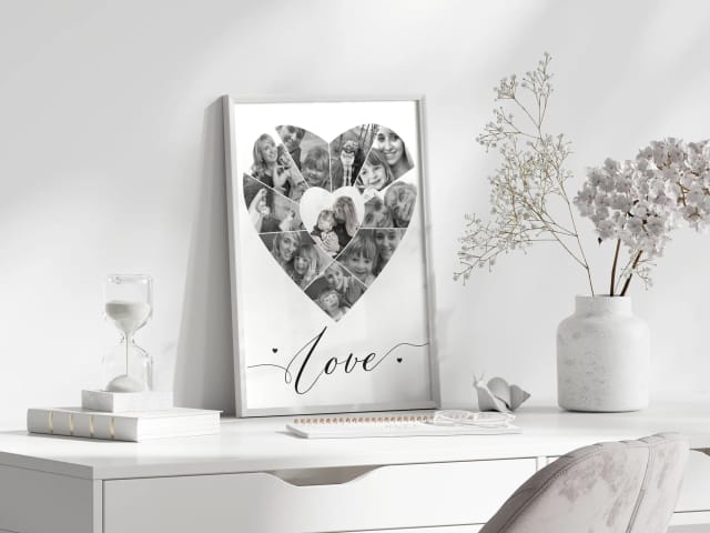 Heart Collage Photo Print