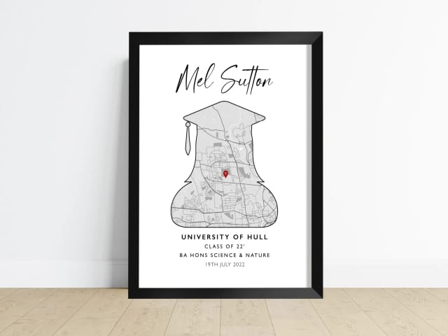 Personalised Graduation Print - She/Her Shape