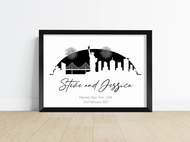 Wedding and Engagement Gift - Skyline Print