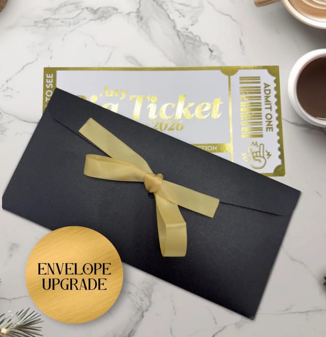 Personalised Gig/Concert Foiled Ticket