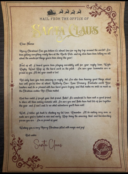 Personalised Letter from Santa