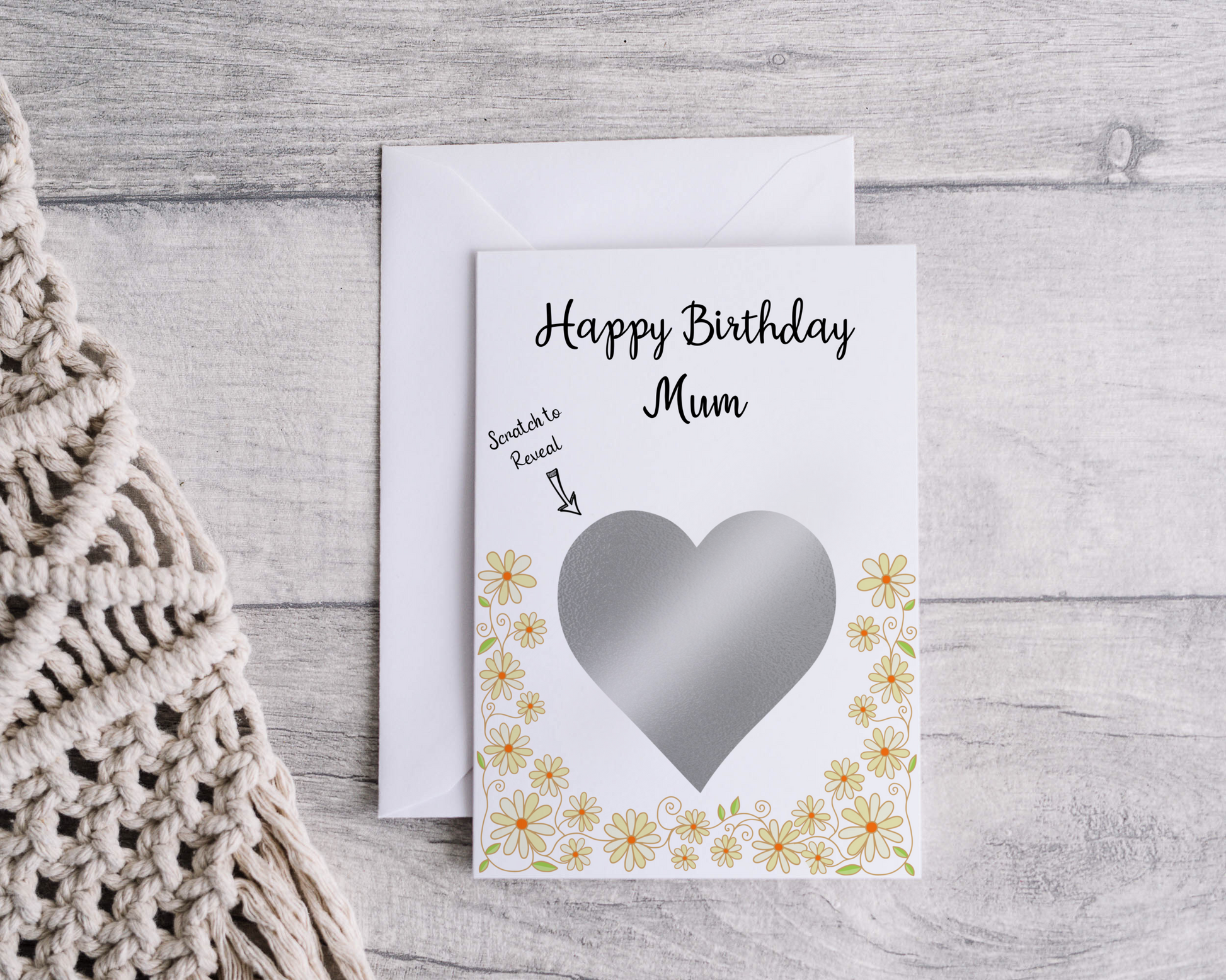 Personalised Birthday Scratch Card with a vibrant design, ready to reveal a delightful surprise.