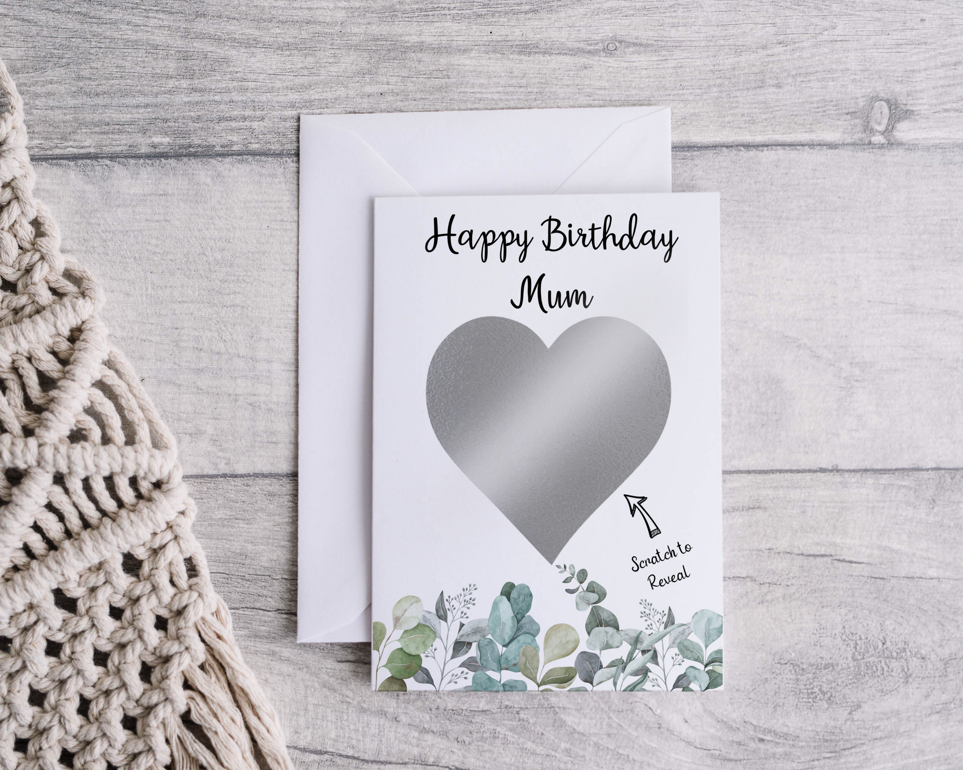 Personalised Birthday Scratch Card with a vibrant design, ready to reveal a delightful surprise.