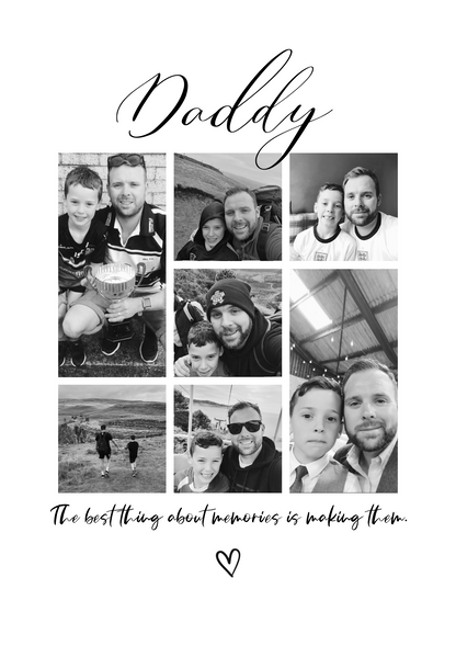 Father’s Photo Collage Print