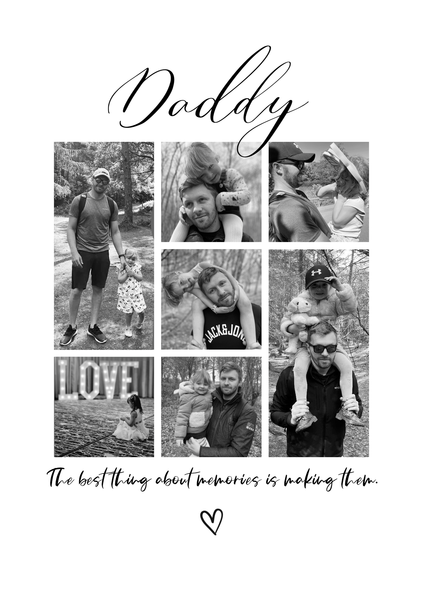 Father’s Photo Collage Print