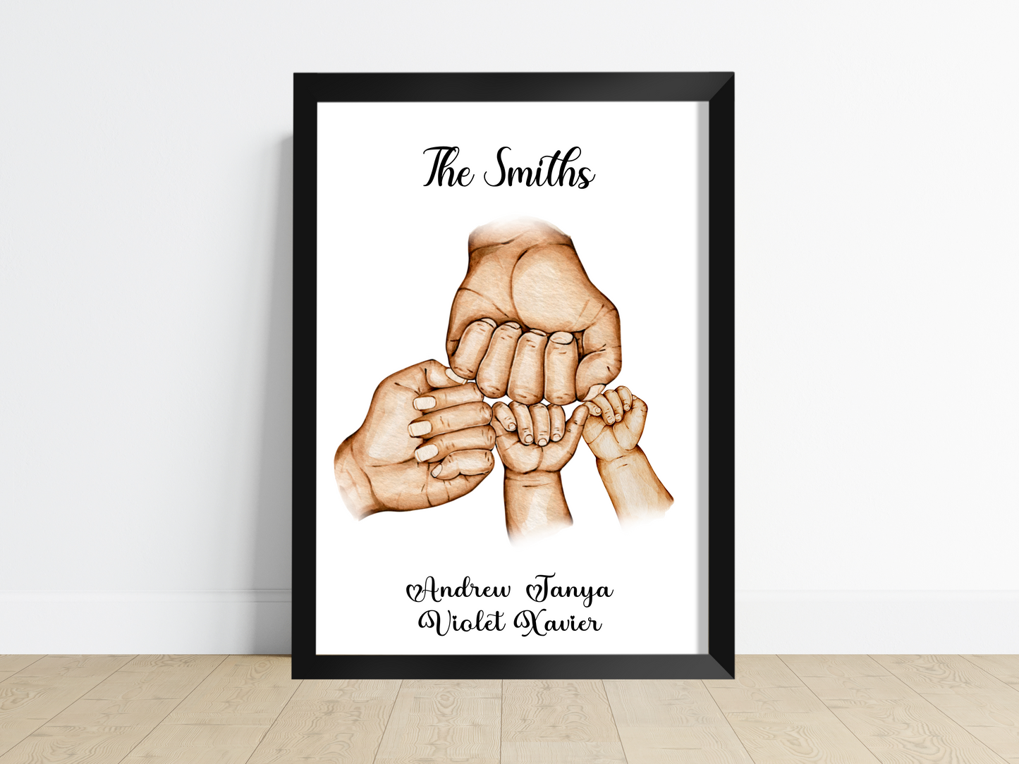 Family Fist Bump Print