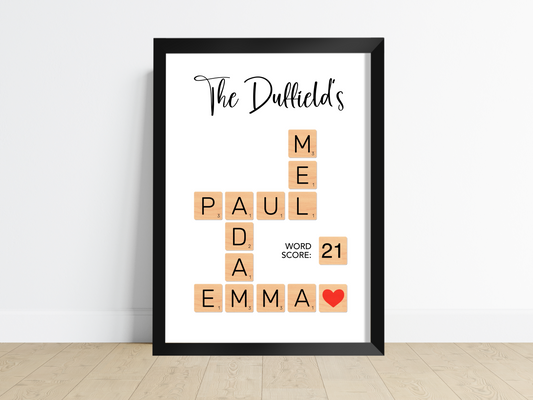 Custom Scrabble Tile Print