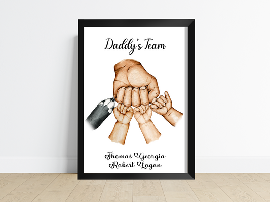 Father’s Fist Bump Print