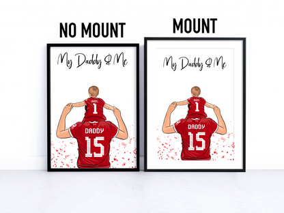 Sport/Football Gift for Dad - Dad and Child