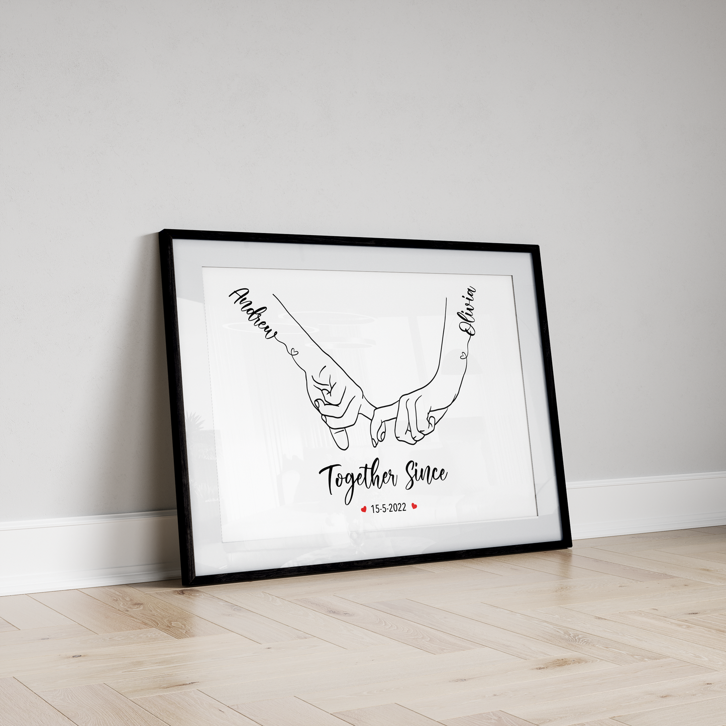 Personalised Couple Hand Print