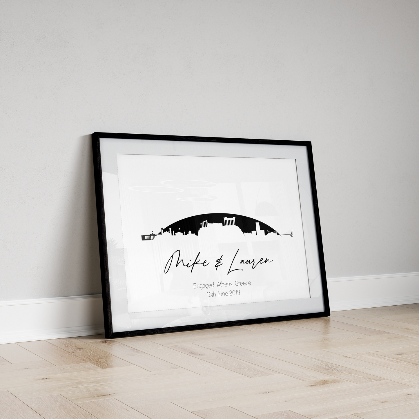 Wedding and Engagement Gift - Skyline Print