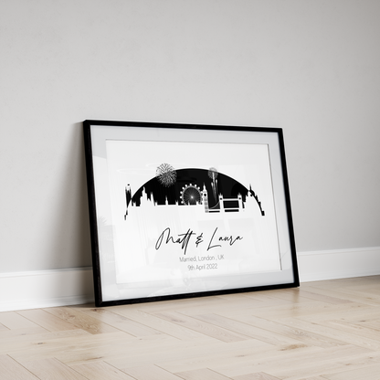 Wedding and Engagement Gift - Skyline Print