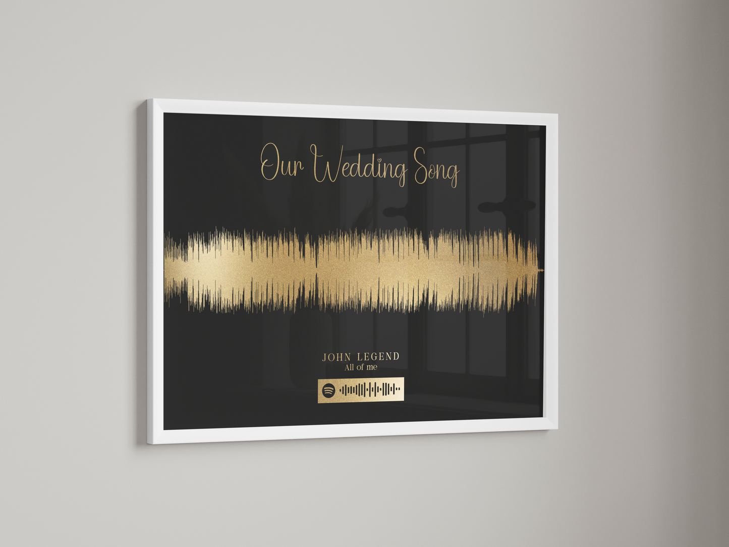 Music Soundwave Foil Print